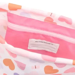 Mochila saco con cuerdas Corazones - A Little Lovely Company