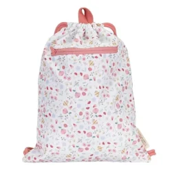 Mochila saco con cuerdas flores y mariposas - Little Dutch