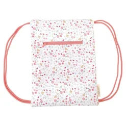 Mochila saco con cuerdas flores y mariposas - Little Dutch