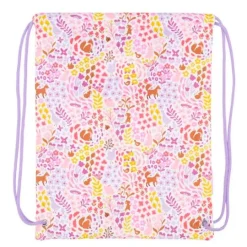 Mochila saco con cuerdas Jardín de flores - A Little Lovely Company