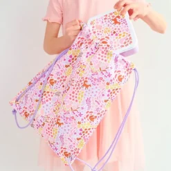 Mochila saco con cuerdas Jardín de flores - A Little Lovely Company