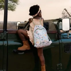 Mochila saco con cuerdas Safari Friends - Little Dutch
