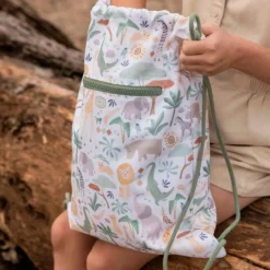 Mochila saco con cuerdas Safari Friends - Little Dutch