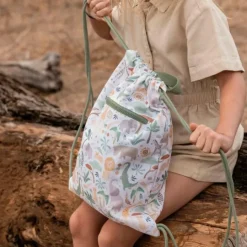 Mochila saco con cuerdas Safari Friends - Little Dutch