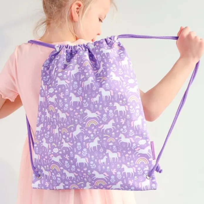 Mochila saco con cuerdas Unicornios - A Little Lovely Company