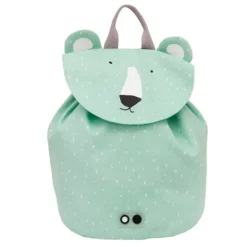 Mochila saco verde menta oso polar - Trixie + REGALO estuche