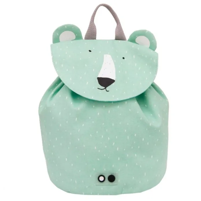 Mochila saco verde menta oso polar - Trixie + REGALO estuche