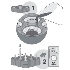 Molde de silicona para 9 helados caseros - Mini Pops - Zoku