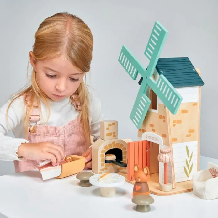 Molino de viento de Penny de madera con accesorios - Mentari