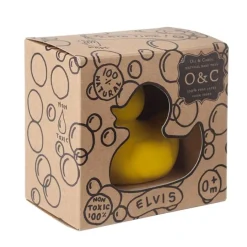 Mordedor y juguete de baño ecológico Pato amarillo - Oli&Carol