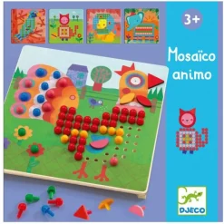 Mosaico con 8 dibujos Animales - Djeco