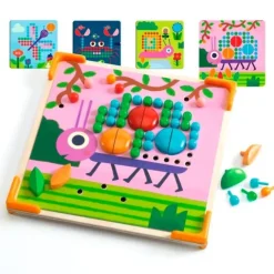 Mosaico con 8 dibujos Eduludo Mini Animales - Djeco