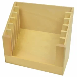Mueble de madera vacío para 6 bastidores - Montessori