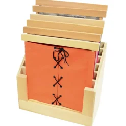Mueble de madera vacío para 6 bastidores - Montessori
