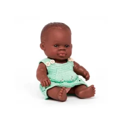 Muñeca bebé africana 21 cm - Miniland