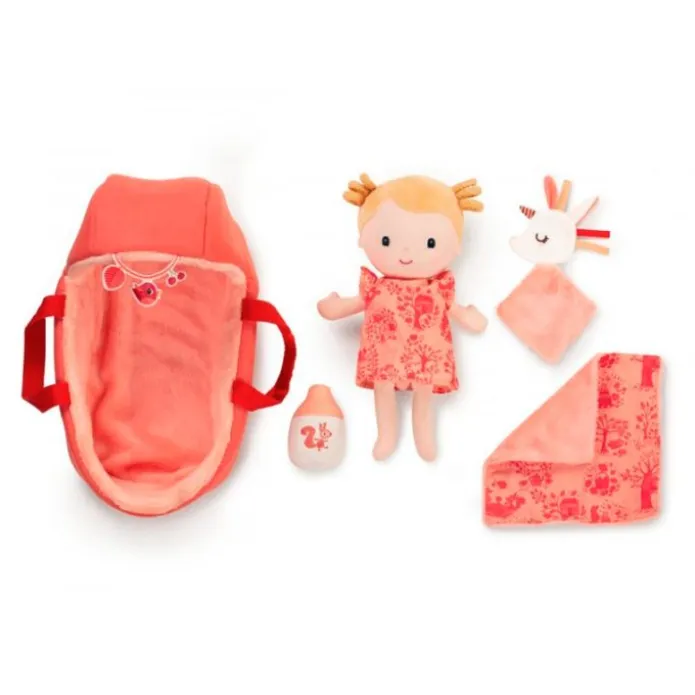 Muñeca bebé con capazo y accesorios Lena - Lilliputiens