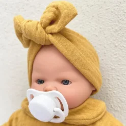 Muñeca bebé Nina Bobble mostaza 26 cm - Wookids