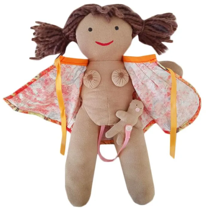 Muñeca de parto vaginal y lactancia piel oscura - Migjorn