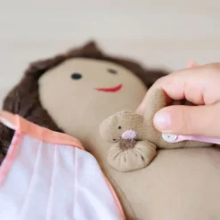 Muñeca de parto vaginal y lactancia piel oscura - Migjorn