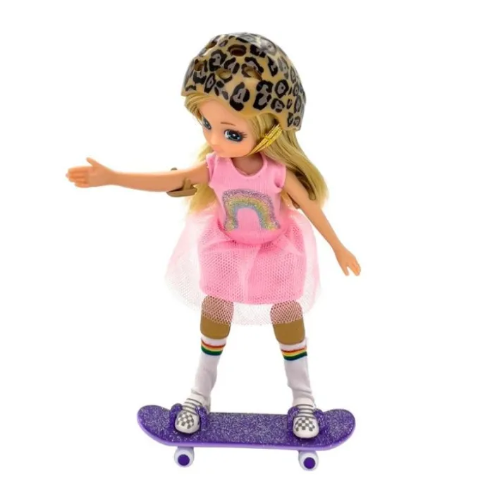 Muñeca patinadora con monopatín Skate - Lottie y Finn