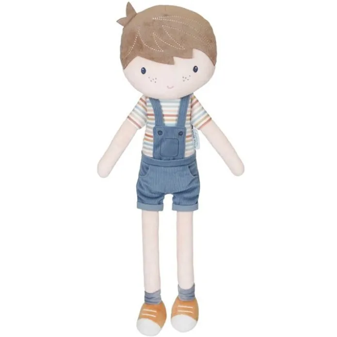 Muñeco Cuddle Jim peto azul 50 cm - Little Dutch