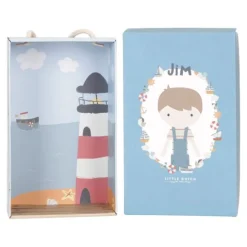 Muñeco Cuddle Jim peto azul 50 cm - Little Dutch
