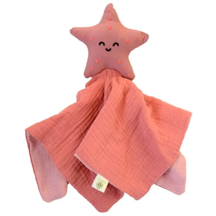 Muñeco Doudou de algodón orgánico Estrella de mar - aPunt Barcelona