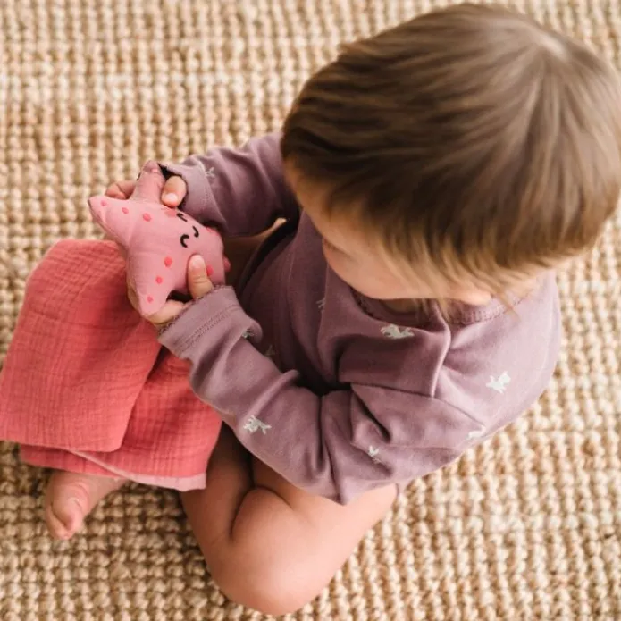 Muñeco Doudou de algodón orgánico Estrella de mar - aPunt Barcelona