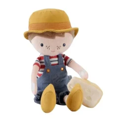 Muñeco granjero Jim con queso 33 cm - Little Dutch