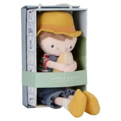Muñeco granjero Jim con queso 33 cm - Little Dutch