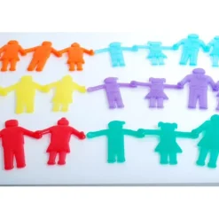 Muñecos familia de silicona de colores (36) - TickiT
