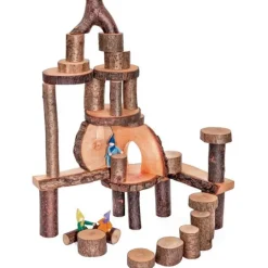 Muñecos flexibles de fieltro y madera Duendecillos del bosque (6) - Magic Wood