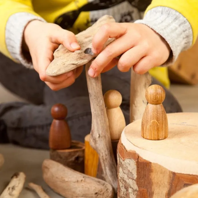 Muñecos Nins® de madera natural (3) - Grapat
