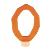 Número 0 de madera naranja para calendario anual circular y para la espiral - Grimm's