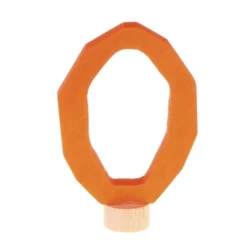 Número 0 de madera naranja para calendario anual circular y para la espiral - Grimm's