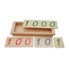 Números de introducción al sistema decimal - Montessori