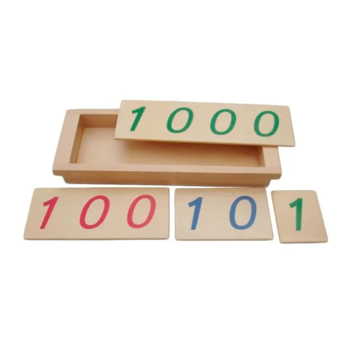 Números de introducción al sistema decimal - Montessori
