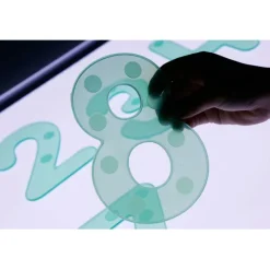 Números de silicona verde translúcido (10) - TickiT