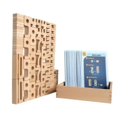 Números mini de madera para aprender matemáticas (80) - SumBlox
