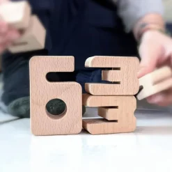 Números mini de madera para aprender matemáticas (80) - SumBlox