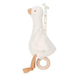Oca de peluche musical con colgador Newborn Naturals - Little Dutch