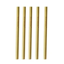 Pajitas reutilizables (5) - Madera de Bambú - Eco Rascals