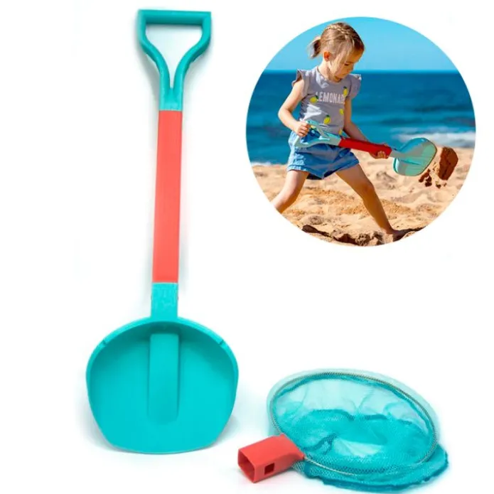Pala para arena y red de pesca 2 en 1 - CompacToys