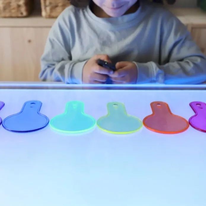 Paletas redondas de colores translúcidos (6) - TickiT
