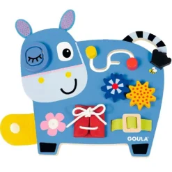 Panel de madera con actividades Donkey - Goula