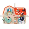 Panel de madera con actividades granja - Lilliputiens