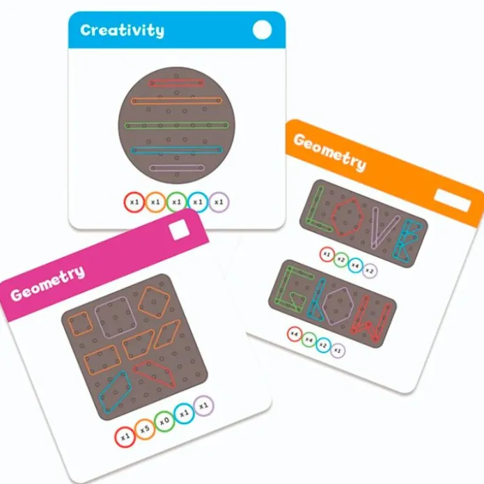 Paneles sensoriales con gomas elásticas fosforescentes (3) - Learning Resources
