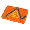 Panel sensorial naranja con 2 gusanos - Wiggly Toy