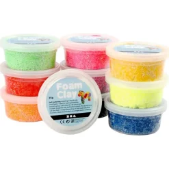 Pasta para modelar de colores Foam Clay (28) y herramientas - Creativ Company