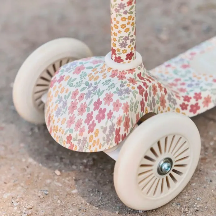 Patinete blanco floral - Little Dutch